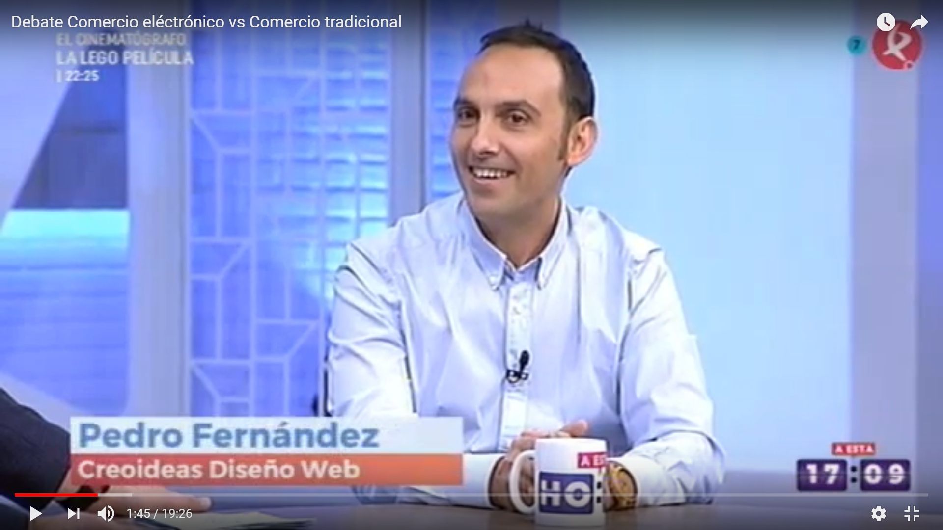Debate: Comercio electrónico vs Comercio tradicional en el Programa A Esta Hora de Canal Extremadura